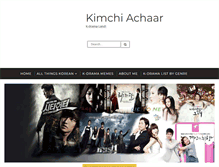 Tablet Screenshot of kimchiachaar.com